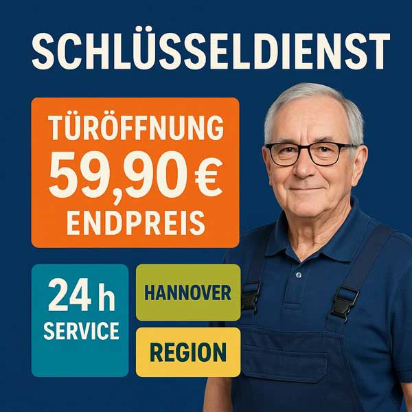 Professioneller Schlüsseldienst Hannover - Experte öffnet Tür schnell und schadensfrei mit modernen Werkzeugen