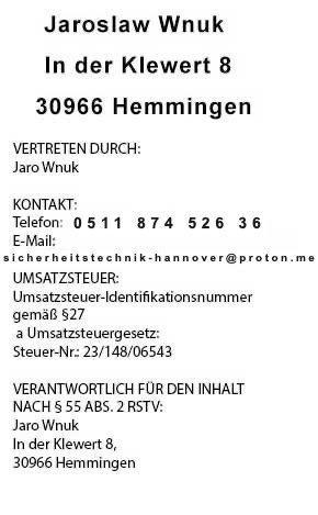 Impressum: Anbieterkennzeichnung nach § 5 TMG (als Bild)